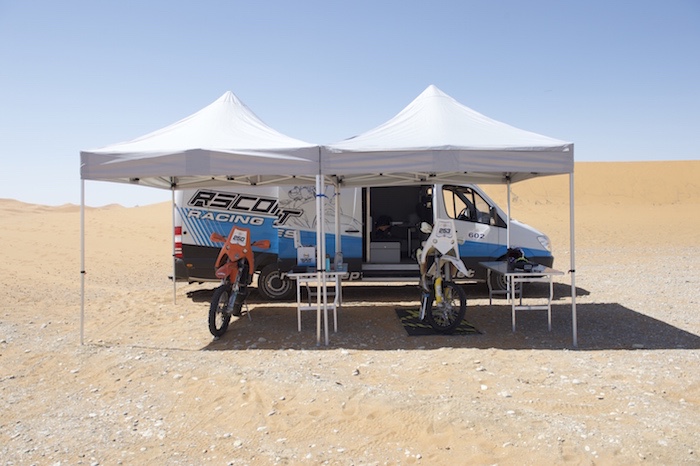 Structure rally assistance moto RSCONCEPT Dakar