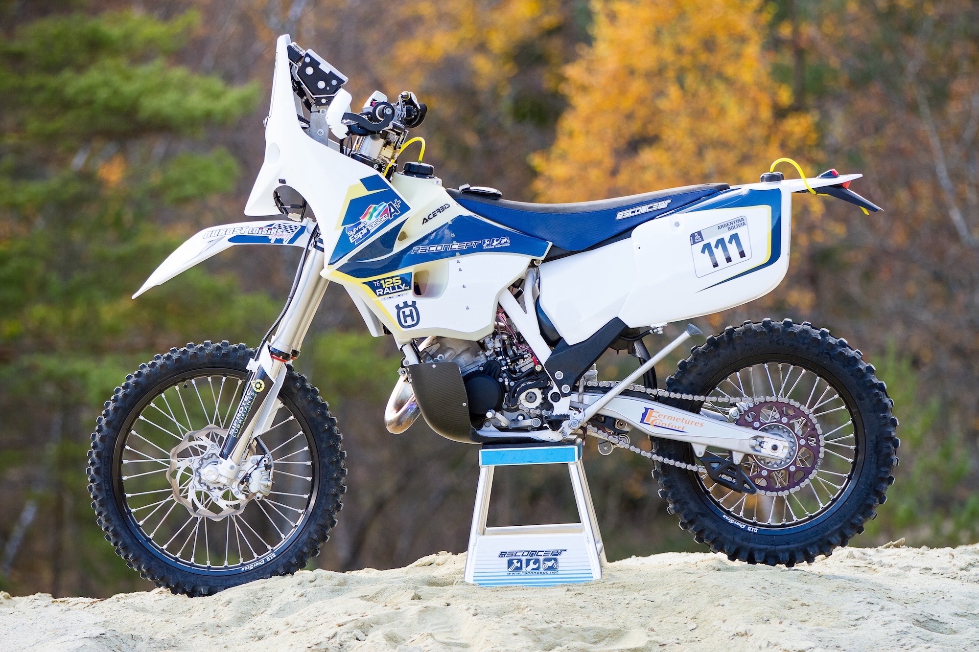 moto 125 HVA husqvarna Dakar Sylvain Espinasse kit rally RSCONCEPT EVO5